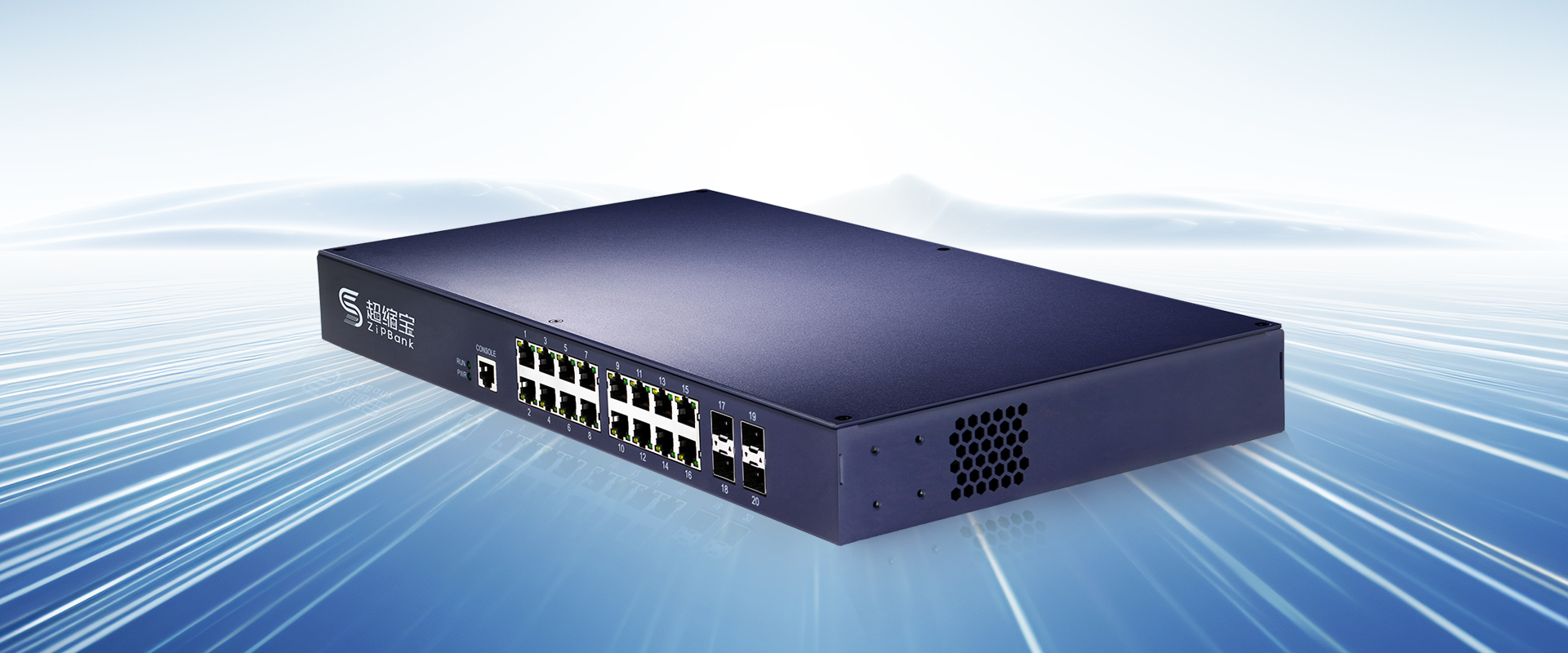 ZipBank 16-port switch